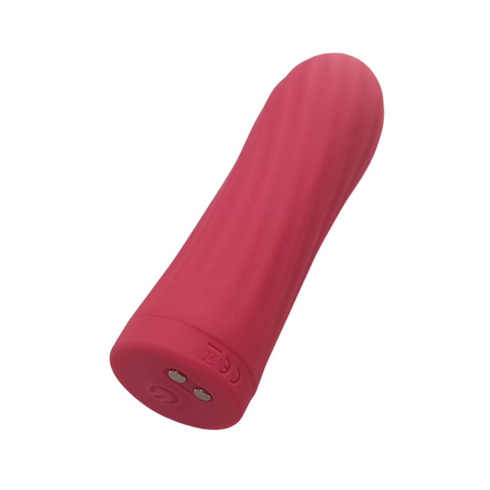 Bala vibradora fucsia recargable