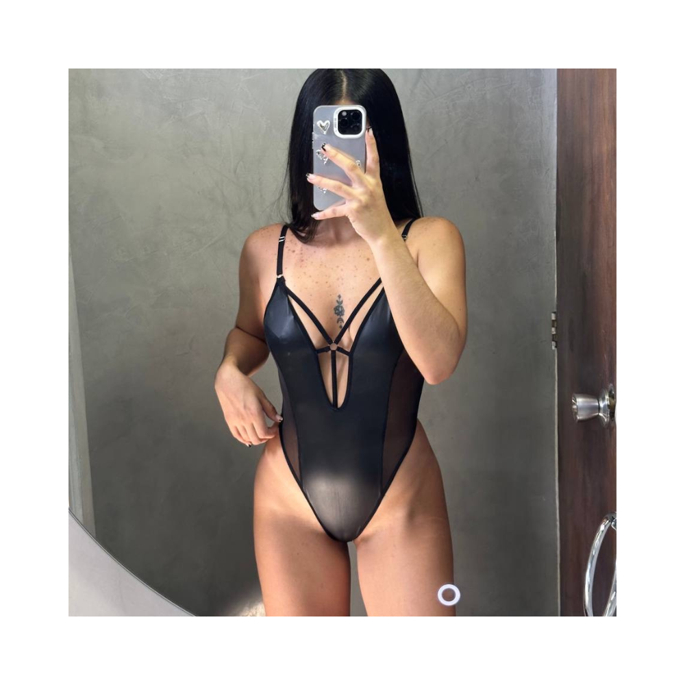 Body de cuerina sexy ajustable lencería Belier Body de cuerina sexy ajustable lencería Belier