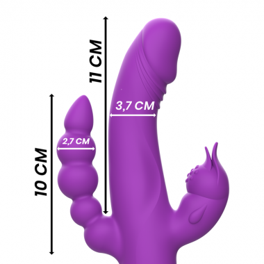 vibrador rabbit vaginal, anal y clitoriano