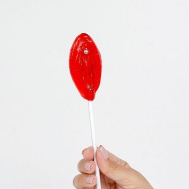 piruleta de gominola en forma de chichi