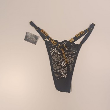tanga negro encaje