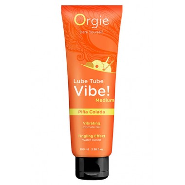 Lubricante y vibrador sabor a piña colada.