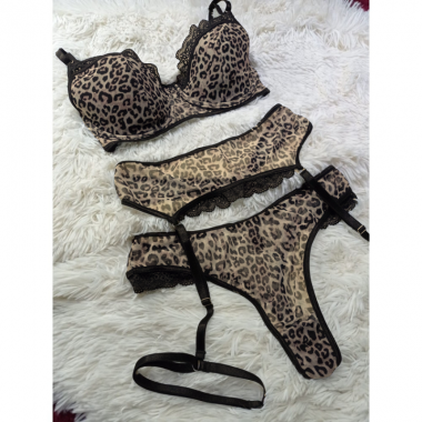 Conjunto animal print 3 piezas