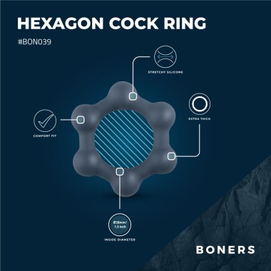 Anillo para el pene hexagonal