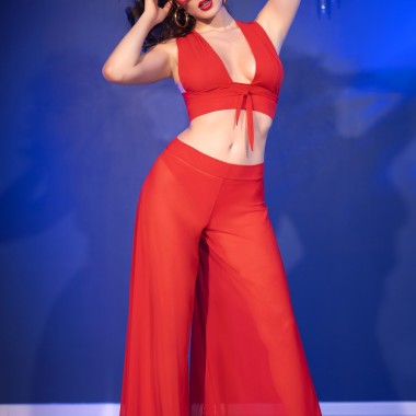 Conjunto rojo de 3 piezas