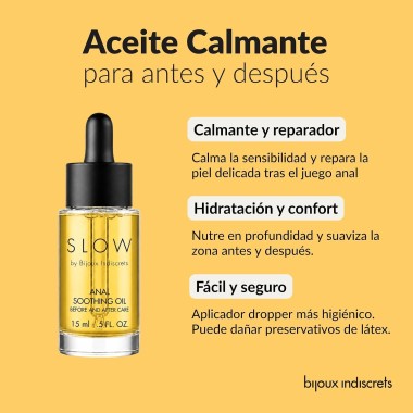 Aceite calmante anal