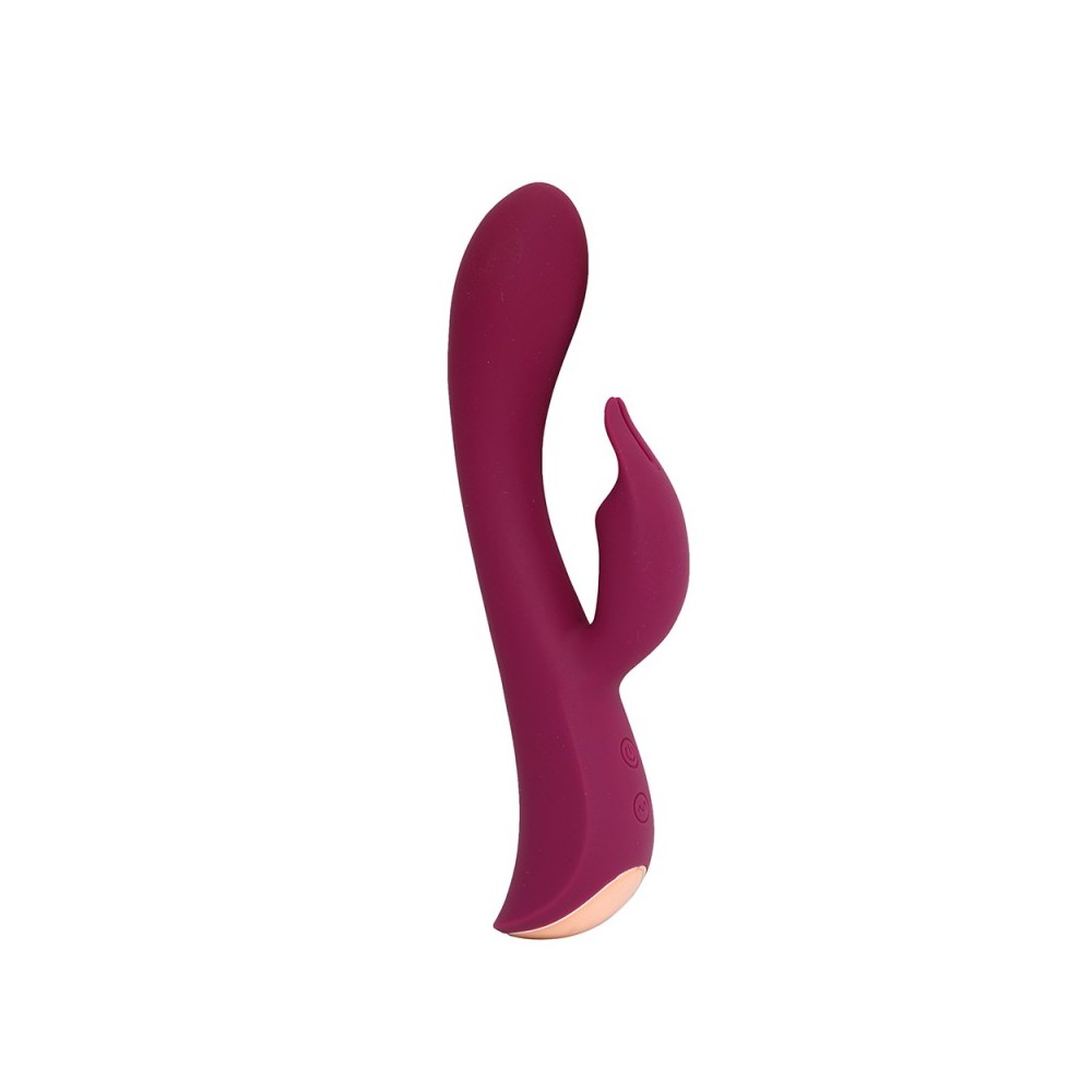 Vibrador rabbit doble frambuesa