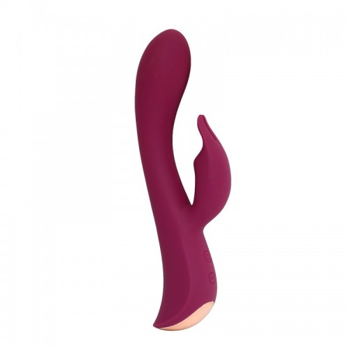Vibrador rabbit doble frambuesa